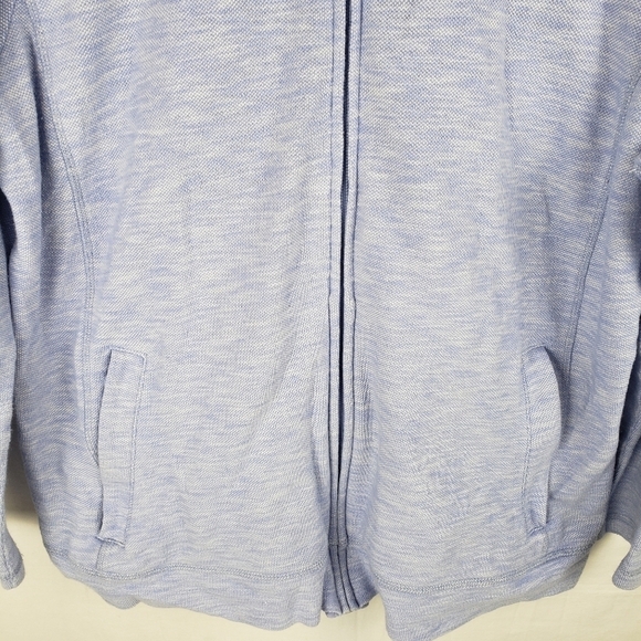 T by Talbot's Blue Long Sleeve Full Zip Lightweight Jacket Sz 1XP - Picture 2 of 9